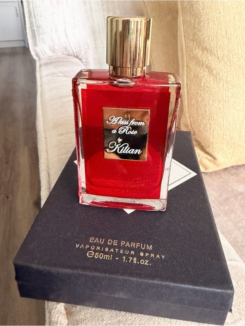 Kilian 'A Kiss From a Rose' Eau de Parfum Box - Black & Gold